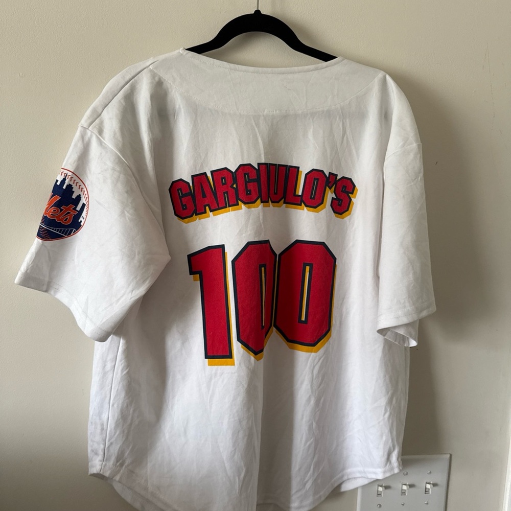 Men’s Brooklyn Cyclones 2007 Gargiulo’s Italian 100th Anniv. White Jersey Sz XL - Picture 5 of 5